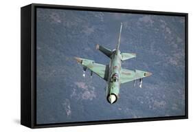 A Bulgarian Air Force Mig-21Bis Armed with R-60 Missiles-Stocktrek Images-Framed Stretched Canvas