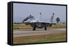 A Bulgarian Air Force Mig-29Ub Fulcrum Taxiing-Stocktrek Images-Framed Stretched Canvas