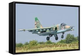 A Bulgarian Air Force Su-25 Jet During Exercise Thracian Star-Stocktrek Images-Framed Stretched Canvas