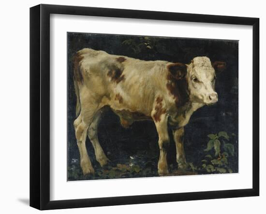 A Bull Calf, 1876-Christian Eriksen Skredsvig-Framed Giclee Print