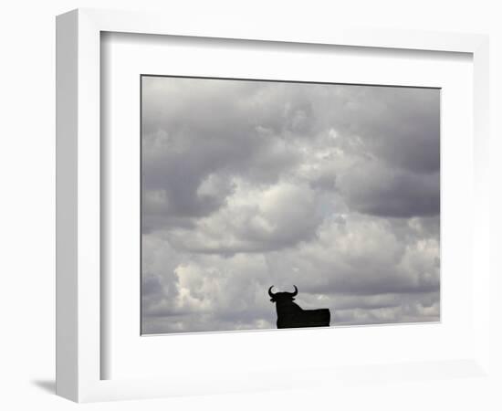 A Bull, Ciudad Real, Spain-null-Framed Photographic Print