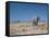 A Bull Elephant, Loxodonta Africana, Stares at the Camera in Etosha National Park-Alex Saberi-Framed Stretched Canvas