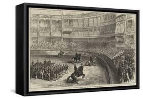 A Bull-Fight at Lisbon, the Performers Saluting the Audience-null-Framed Stretched Canvas