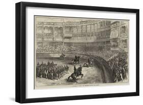 A Bull-Fight at Lisbon, the Performers Saluting the Audience-null-Framed Giclee Print