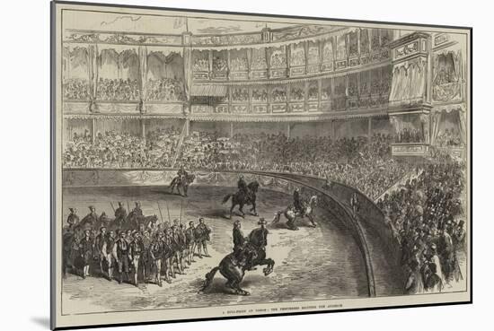 A Bull-Fight at Lisbon, the Performers Saluting the Audience-null-Mounted Giclee Print