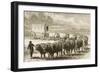 A Bullock Wagon Crossing the Great Plains Between St. Louis and Denver, C.1870, from 'American…-null-Framed Giclee Print