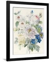 A Bunch of Flowers Including a Peony-Pierre Joseph Redoute-Framed Giclee Print