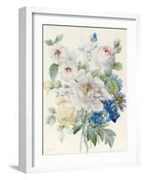 A Bunch of Flowers Including a Peony-Pierre Joseph Redoute-Framed Giclee Print