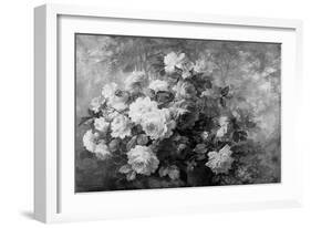 A Bunch of Roses in a Wooded Landscape-Frans Mortelmans-Framed Giclee Print