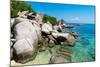 A bungalow has the perfect view on the shore in Koh Tao, Thailand, Southeast Asia, Asia-Logan Brown-Mounted Photographic Print