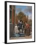 A Burgher of Delft and His Daughter (Adolf Croeser and His Daughter Catharina Croese)-Jan Havicksz Steen-Framed Giclee Print