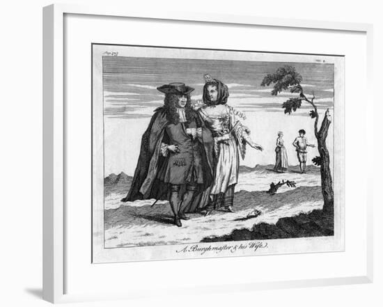 A Burghmaster and His Wife, C18th Century-null-Framed Giclee Print