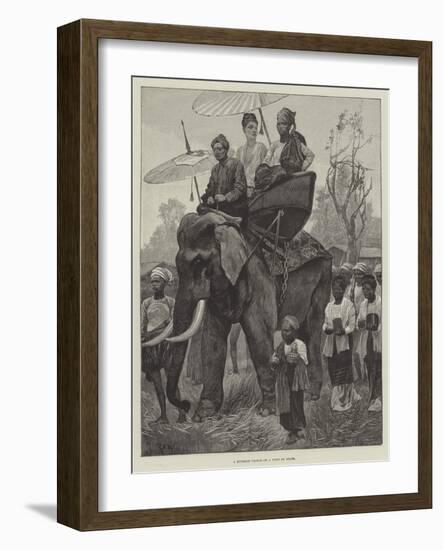 A Burmese Prince on a Visit of State-Richard Caton Woodville II-Framed Giclee Print