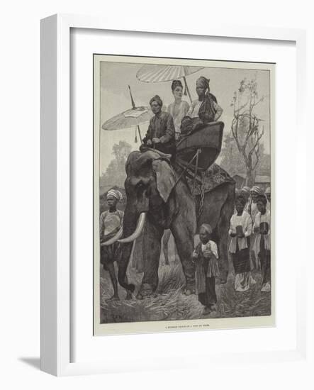 A Burmese Prince on a Visit of State-Richard Caton Woodville II-Framed Giclee Print