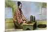 A Burmese Woman Making Cigars, C1900s-null-Mounted Giclee Print