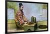 A Burmese Woman Making Cigars, C1900s-null-Framed Giclee Print