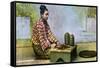 A Burmese Woman Making Cigars, C1900s-null-Framed Stretched Canvas