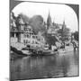 A Burning Ghat on the Ganges at Benares (Varanas), India, 1900s-Underwood & Underwood-Mounted Photographic Print