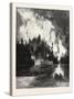 A Bush Fire by Night, Canada, Nineteenth Century-null-Stretched Canvas