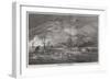 A Bush-Fire in Australia-null-Framed Giclee Print