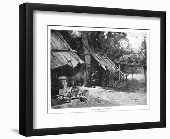A Bushman's Home, Australia, 1886-William Thomas Smedley-Framed Giclee Print