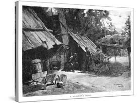 A Bushman's Home, Australia, 1886-William Thomas Smedley-Stretched Canvas