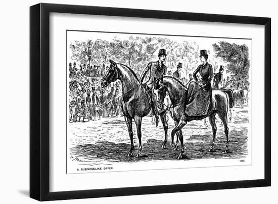 A Business-Like Offer, 1886-George Du Maurier-Framed Giclee Print