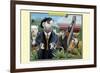 A Business of Ferrets-Richard Kelly-Framed Art Print