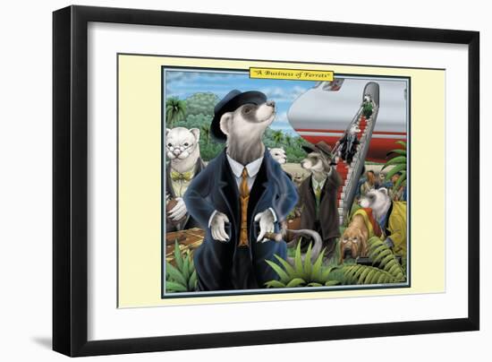 A Business of Ferrets-Richard Kelly-Framed Art Print