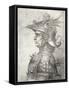 A Bust of a Warrior in Profile, 1882-Leonardo da Vinci-Framed Stretched Canvas