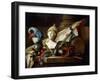 A Bust of Minerva with Armour and Weapons on a Stone Ledge, 1777-Anne Vallayer-coster-Framed Premium Giclee Print