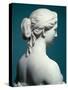 A Bust of Proserpine (White Marble)-Hiram Powers-Stretched Canvas