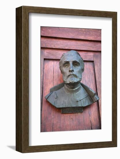 A Bust on the Door of Mariacki Door-debstheleo-Framed Photographic Print