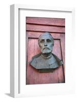 A Bust on the Door of Mariacki Door-debstheleo-Framed Photographic Print