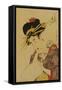 A Bust Portrait of the Courtesan Fujie from Manjiya-Kitagawa Utamaro-Framed Stretched Canvas