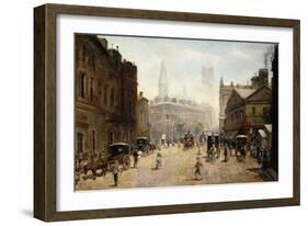 A Bustling Street Scene-Dufaug G.A.-Framed Giclee Print