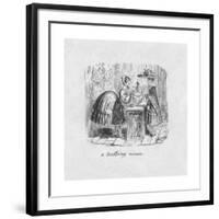 'A Bustling Woman', 1829-George Cruikshank-Framed Giclee Print