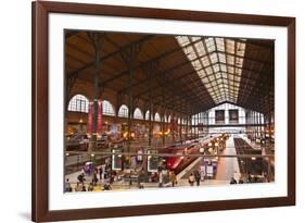 A Busy Gare Du Nord Station in Paris, France, Europe-Julian Elliott-Framed Photographic Print