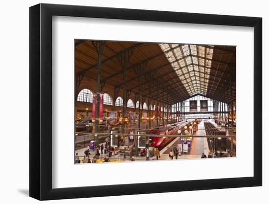 A Busy Gare Du Nord Station in Paris, France, Europe-Julian Elliott-Framed Photographic Print