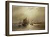 A Busy Morning on the River Mersey, 1891-Francis Krause-Framed Giclee Print