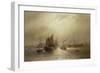 A Busy Morning on the River Mersey, 1891-Francis Krause-Framed Giclee Print