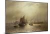 A Busy Morning on the River Mersey, 1891-Francis Krause-Mounted Giclee Print