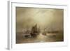 A Busy Morning on the River Mersey, 1891-Francis Krause-Framed Giclee Print