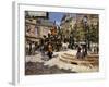 A Busy Paris Square-Felix Hilaire Buhot-Framed Giclee Print