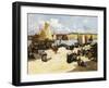 A Busy Port Scene-Fernand Legout-Gerard-Framed Giclee Print