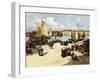 A Busy Port Scene-Fernand Legout-Gerard-Framed Giclee Print