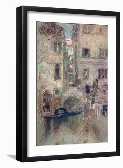 A Bye Canal, Venice, 19th Century-James Abbott McNeill Whistler-Framed Giclee Print