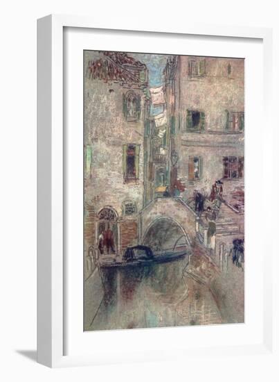 A Bye Canal, Venice, 19th Century-James Abbott McNeill Whistler-Framed Giclee Print