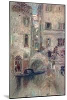 A Bye Canal, Venice, 19th Century-James Abbott McNeill Whistler-Mounted Giclee Print