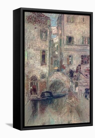 A Bye Canal, Venice, 19th Century-James Abbott McNeill Whistler-Framed Stretched Canvas